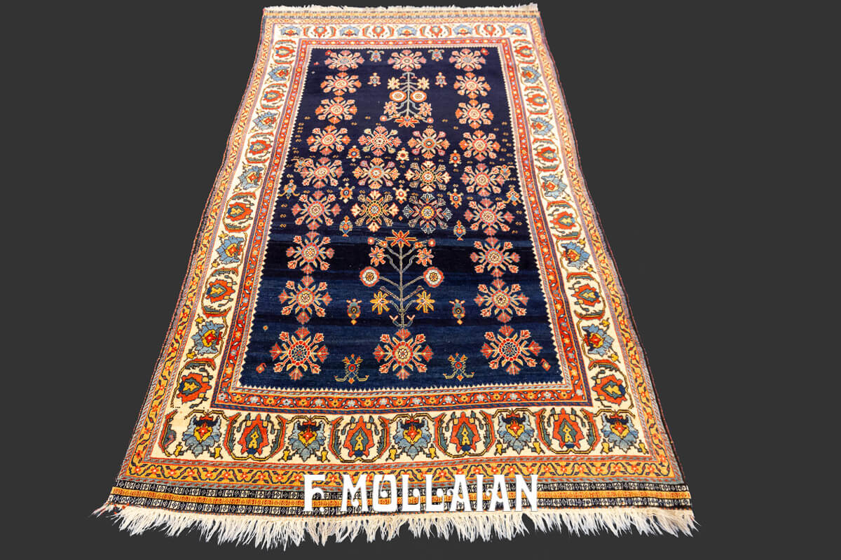 All-over Floral Hand-knotted Kashkuli Antique Rug n°:116816